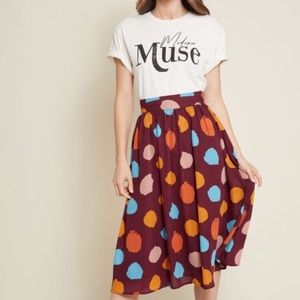 ModCloth polka dot skirt